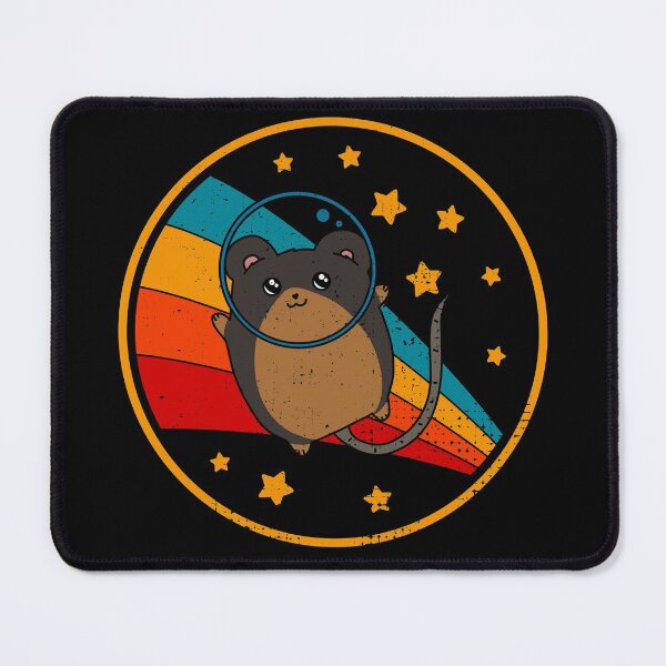 Item preview, Cute Vintage Tan Fancy Mouse Owner Retro Pet Mouse In Space designed and sold by JokeGysen.