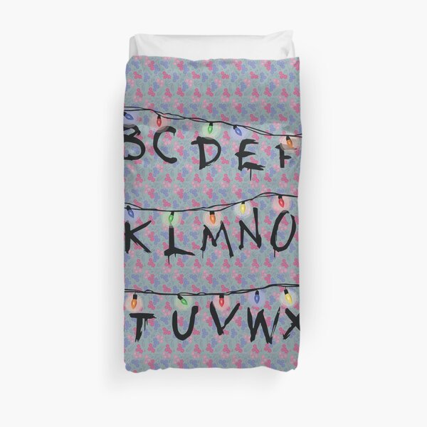 Stranger Things Alphabet Duvet Cover
