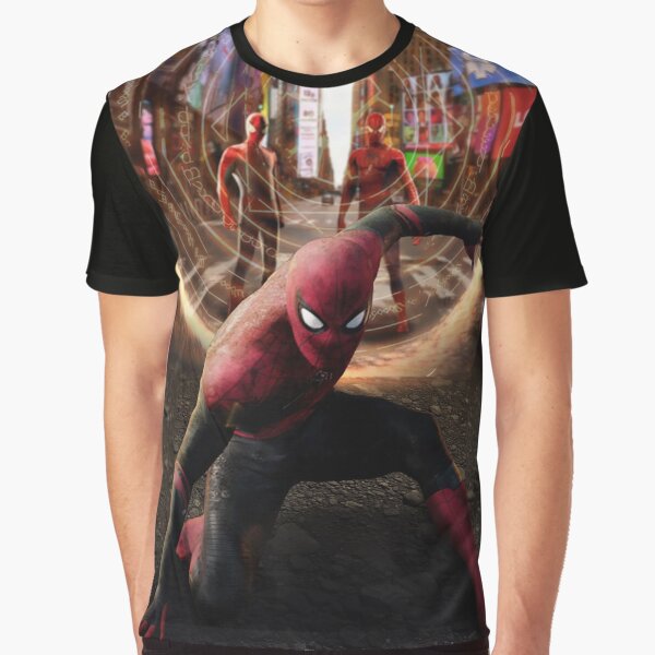 No Way Spidermans Poster Graphic T-Shirt