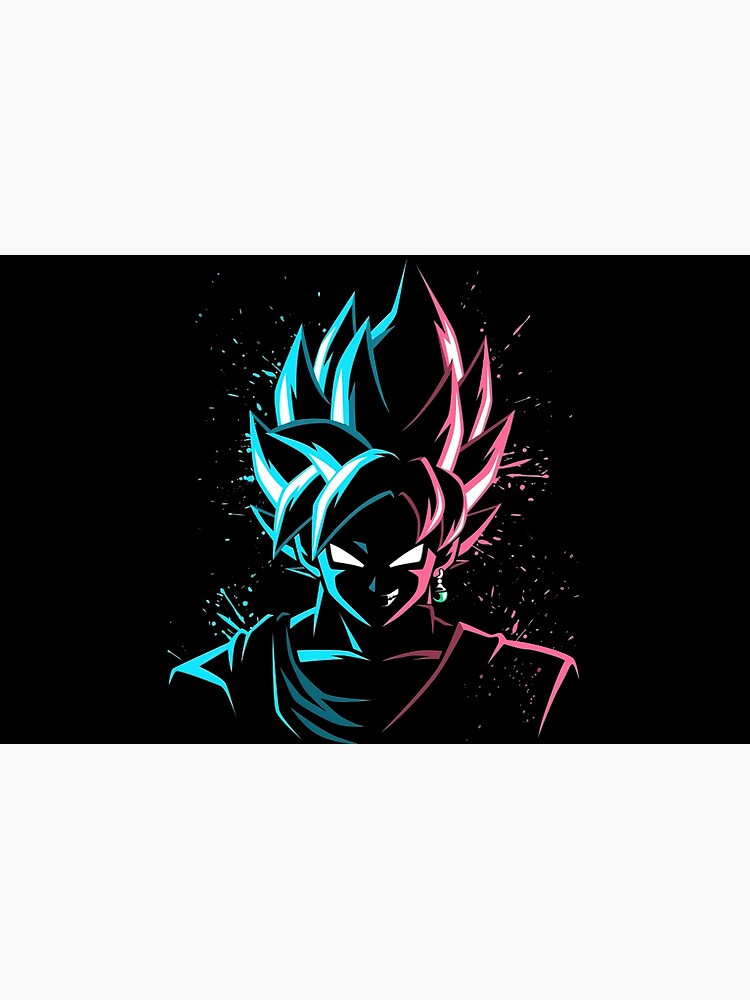 Disover Goku Face to face Blue vs Rose Laptop Sleeve