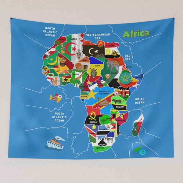 Item preview, Africa Map designed and sold by LIRAZ ZIV.