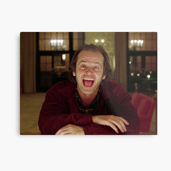 Jack Nicholson The Shining Still - Stanley Kubrick Movie Metal Print