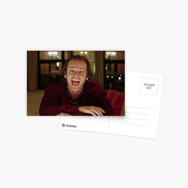Jack Nicholson L'étincelle brillante - Stanley Kubrick Film Carte postale