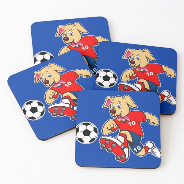 Item preview, Yellow Lab Golden Retriever Cute Dog Soccer Player designed and sold by Bloomoonish.