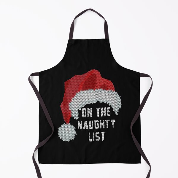 Item preview, Santa, I'm on the Naughty List, Funny Christmas Santa Hat Ugly Sweater Style designed and sold by CapitalDesignss.