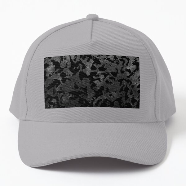 Modern Camo -Black and Dark Grey- camouflage Baseball Cap