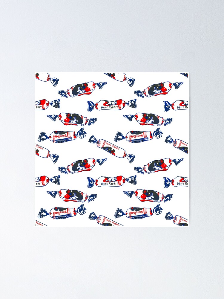 White Rabbit Bai Tu Candy Pattern Overprint