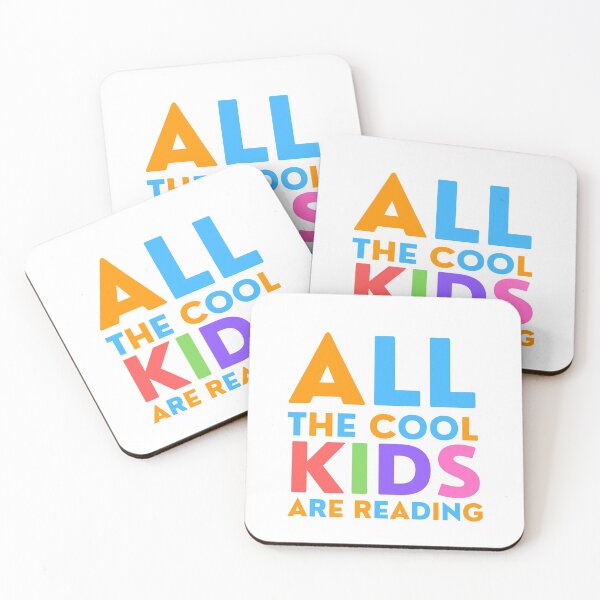 Item preview, All the cool kids are reading, Colorful book reader designed and sold by Amovar.