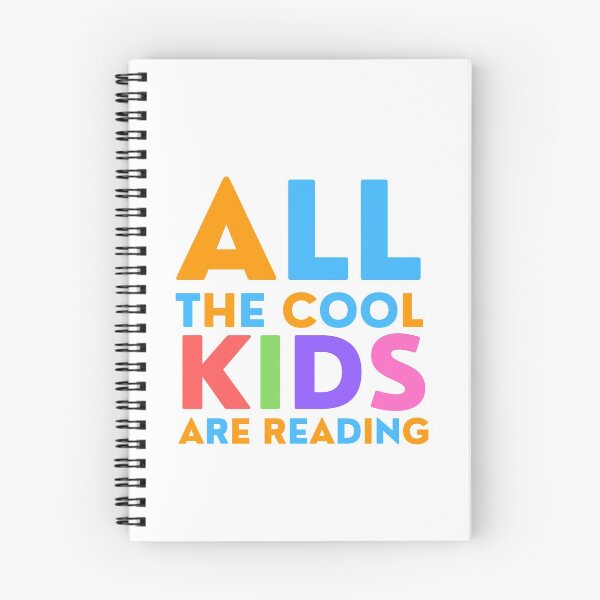 Item preview, All the cool kids are reading, Colorful book reader designed and sold by Amovar.