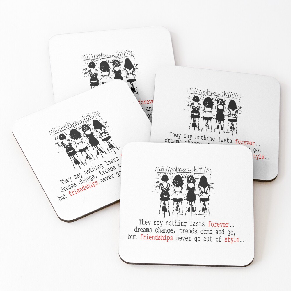 Carrie &  friends! Coasters (Set of 4)