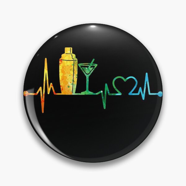 Item preview, BARTENDER HEARTBEAT WATERCOLOR designed and sold by WinghiDesign.