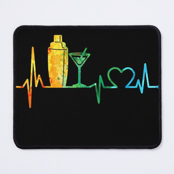 Item preview, BARTENDER HEARTBEAT WATERCOLOR designed and sold by WinghiDesign.