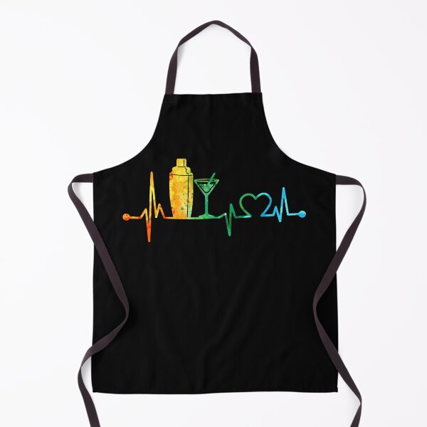 Item preview, BARTENDER HEARTBEAT WATERCOLOR designed and sold by WinghiDesign.