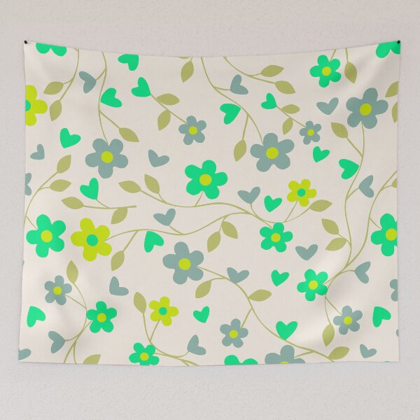 Item preview, Flower abstract Pattern Ceramic Tile  designed and sold by SudeepDesigns.