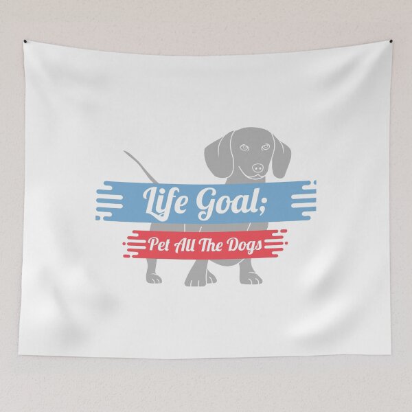 Item preview, Funny Life Goal Pet All The Dogs, Dog Lovers, cute dog gifts designed and sold by freeman1314.