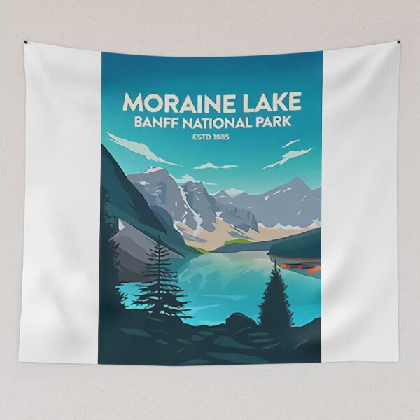 Item preview, MORAINE LAKE Travel Poster designed and sold by faraspirre.