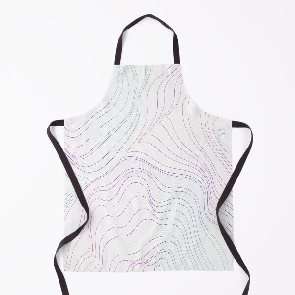 Item preview, Blue And Pink Abstract Contour Lines Map designed and sold by LashCreations.