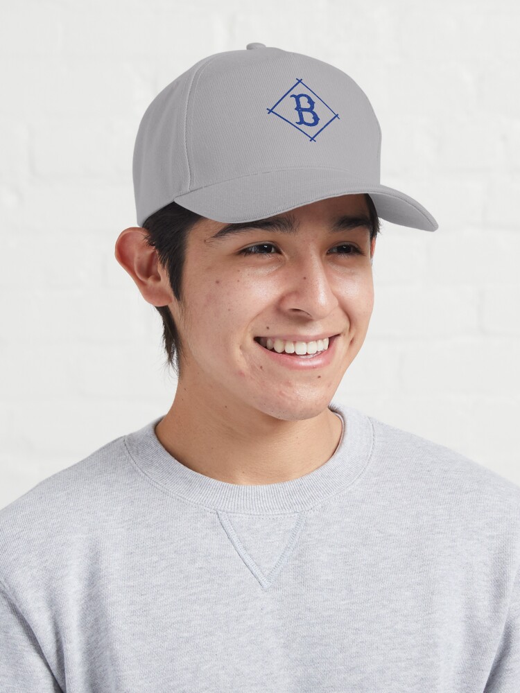 Defunct Brooklyn Dodgers baseball team emblem scratched style Cap