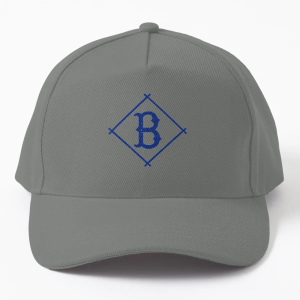 Defunct Brooklyn Dodgers baseball team emblem scratched style Cap