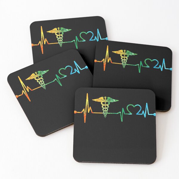 Item preview, NURSE HEARTBEAT WATERCOLOR, NURSE WATERCOLOR, NURSE HEARTBEAT  designed and sold by WinghiDesign.