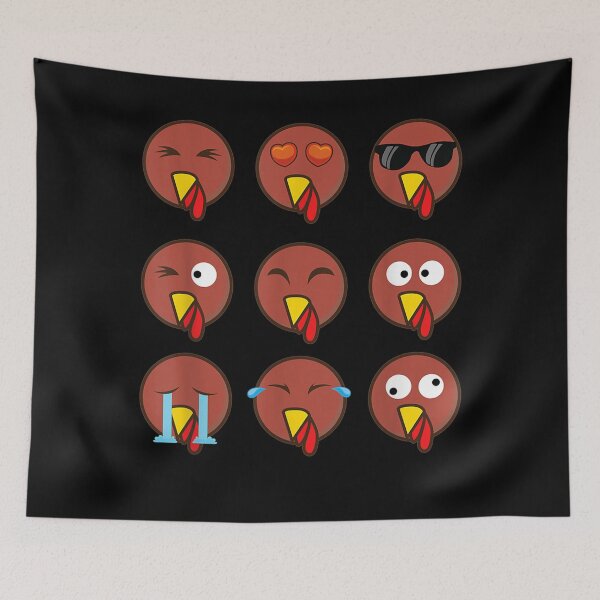 Item preview, Funny Turkey Face Icon Thanksgiving Day  designed and sold by JethroShop.