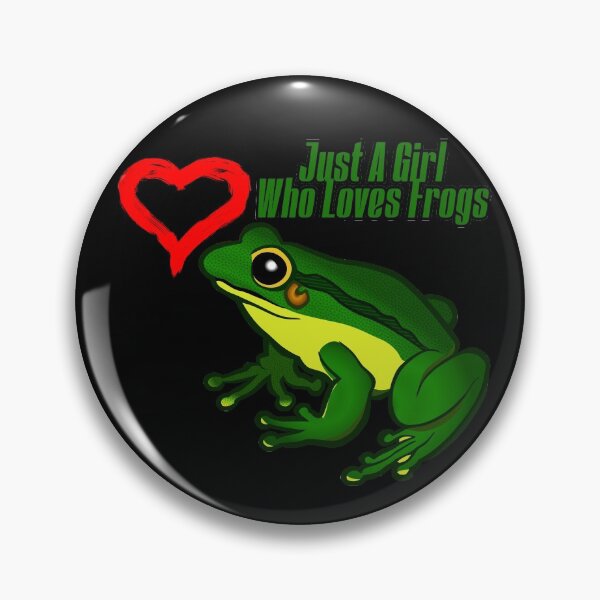 Item preview, Just A Girl Who Loves Frogs designed and sold by NuarzDesign.