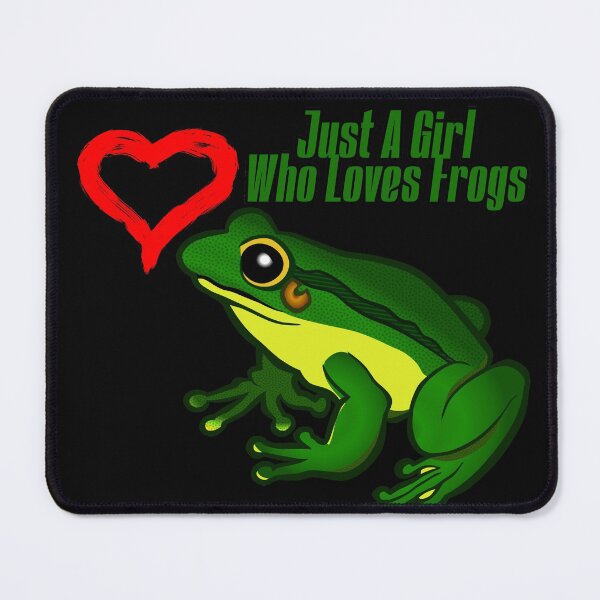 Item preview, Just A Girl Who Loves Frogs designed and sold by NuarzDesign.