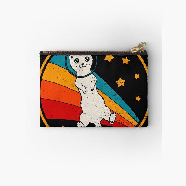 Item preview, Cute Vintage White Ferret Owner Retro Ferret In Space designed and sold by JokeGysen.
