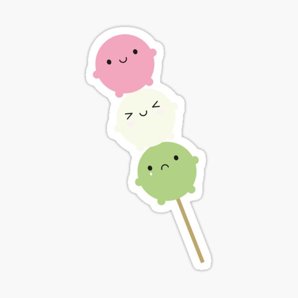 Kawaii Mochi Dango Sticker