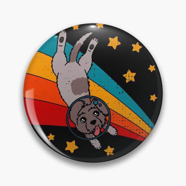 Item preview, Cute Vintage wirehaired pointing griffon Owner Retro Dog In Space designed and sold by JokeGysen.