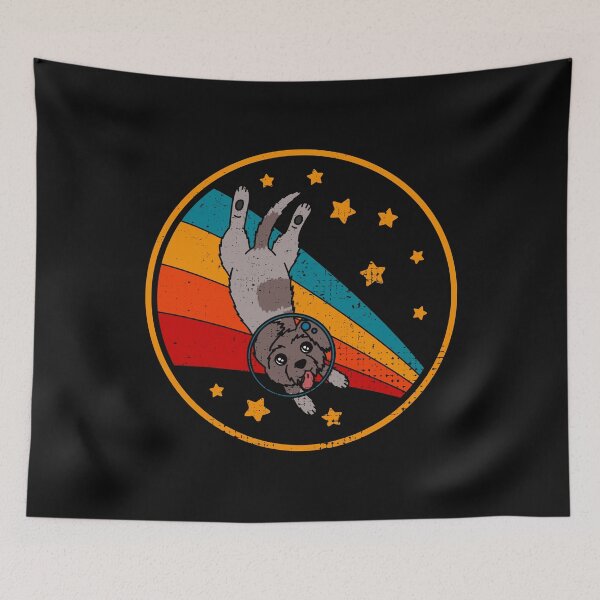 Item preview, Cute Vintage wirehaired pointing griffon Owner Retro Dog In Space designed and sold by JokeGysen.