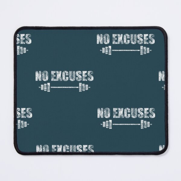 Item preview, No Excuses - Gym Motivation Fitness designed and sold by GabriellyLessa.