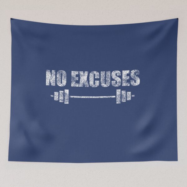 Item preview, No Excuses - Gym Motivation Fitness designed and sold by GabriellyLessa.