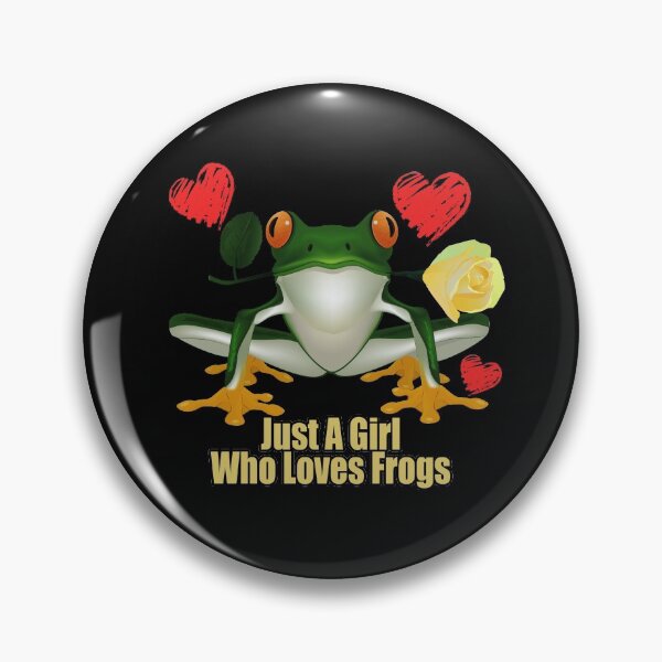 Item preview, Just A Girl Who Loves Frogs designed and sold by NuarzDesign.