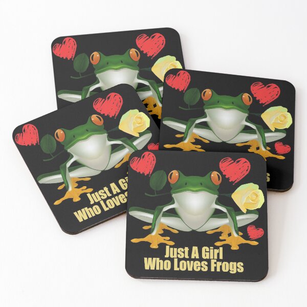 Item preview, Just A Girl Who Loves Frogs designed and sold by NuarzDesign.