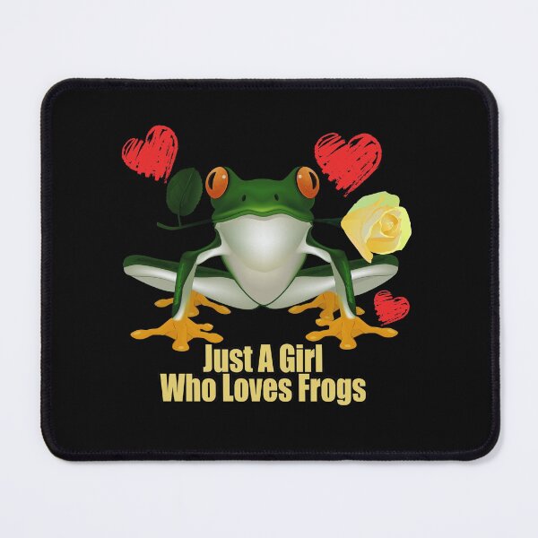 Item preview, Just A Girl Who Loves Frogs designed and sold by NuarzDesign.