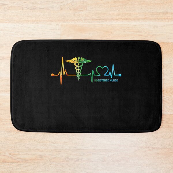 Item preview, REGISTERED NURSE HEARTBEAT WATERCOLOR, REGISTERED NURSE HEARTBEAT , REGISTERED NURSE WATERCOLOR designed and sold by WinghiDesign.