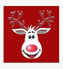 Happy Rudolph - The Red Nosed Reindeer Photographic Print