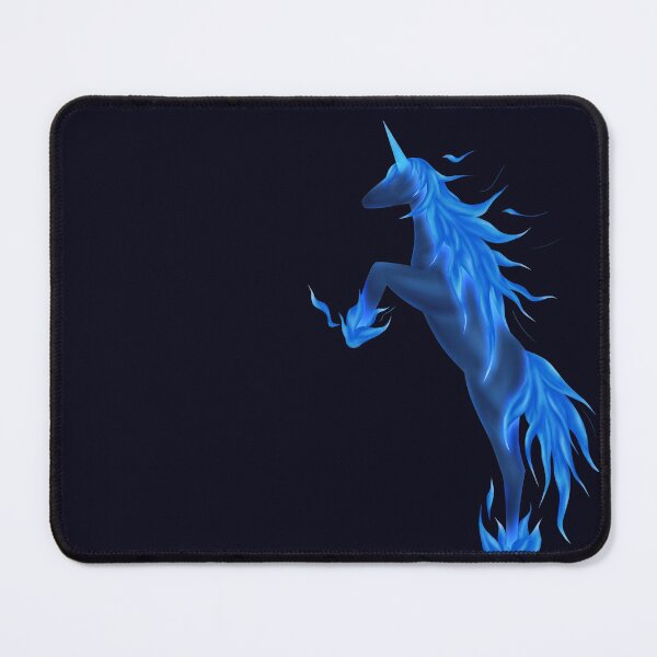 Item preview, Flaming Blue Unicorn designed and sold by LauraO31.