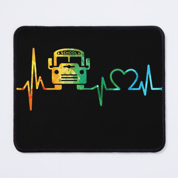 Item preview, SCHOOL BUS DRIVER HEARTBEAT WATERCOLOR designed and sold by WinghiDesign.