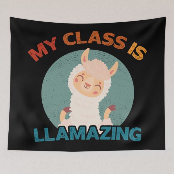 Item preview, Teacher Llama Drama Tee My Class is Llamazing Funny Teachers designed and sold by Monarch116.