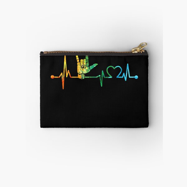 Item preview, SIGN LANGUAGE HEARTBEAT WATERCOLOR, SIGN LANGUAGE WATERCOLOR, SIGN LANGUAGE HEARTBEAT  designed and sold by WinghiDesign.