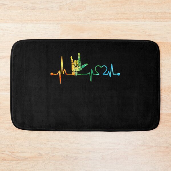 Item preview, SIGN LANGUAGE HEARTBEAT WATERCOLOR, SIGN LANGUAGE WATERCOLOR, SIGN LANGUAGE HEARTBEAT  designed and sold by WinghiDesign.