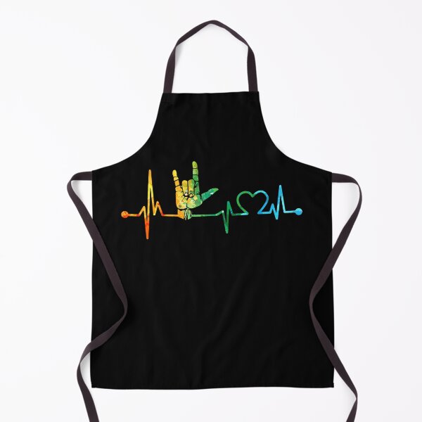 Item preview, SIGN LANGUAGE HEARTBEAT WATERCOLOR, SIGN LANGUAGE WATERCOLOR, SIGN LANGUAGE HEARTBEAT designed and sold by WinghiDesign.