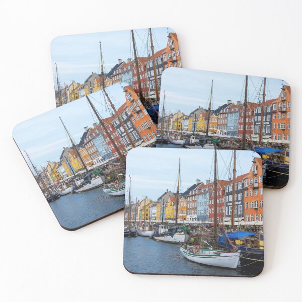 Item preview, Colorful buildings in Copenhagen, Denmark designed and sold by debjaynedesign.