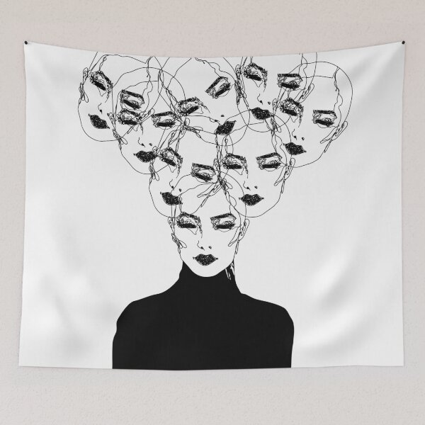 Item preview, Multi-heads woman art designed and sold by AznavourByKarin.