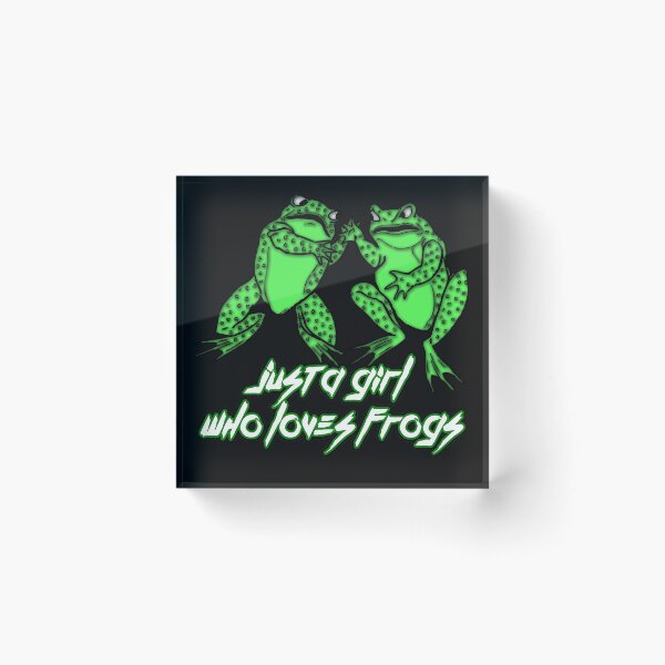 Item preview, Just A Girl Who Loves Frogs designed and sold by NuarzDesign.