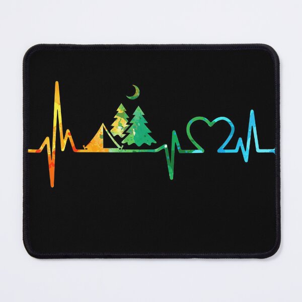 Item preview, CAMPING HEARTBEAT WATERCOLOR, CAMPING HEARTBEAT , CAMPING WATERCOLOR designed and sold by WinghiDesign.