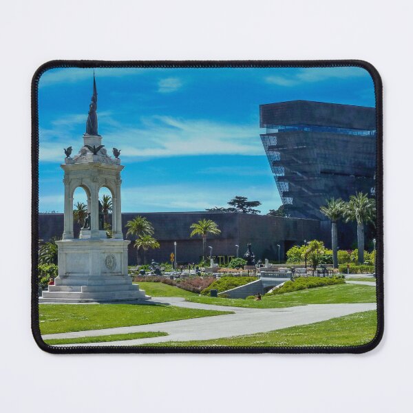 Francis Scott Key monument & de Young Museum, San Francisco Botanical Garden Mouse Pad