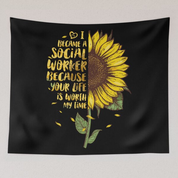 Item preview, I Became A Social Worker Because Your Life Is Worth My Time designed and sold by Monarch116.